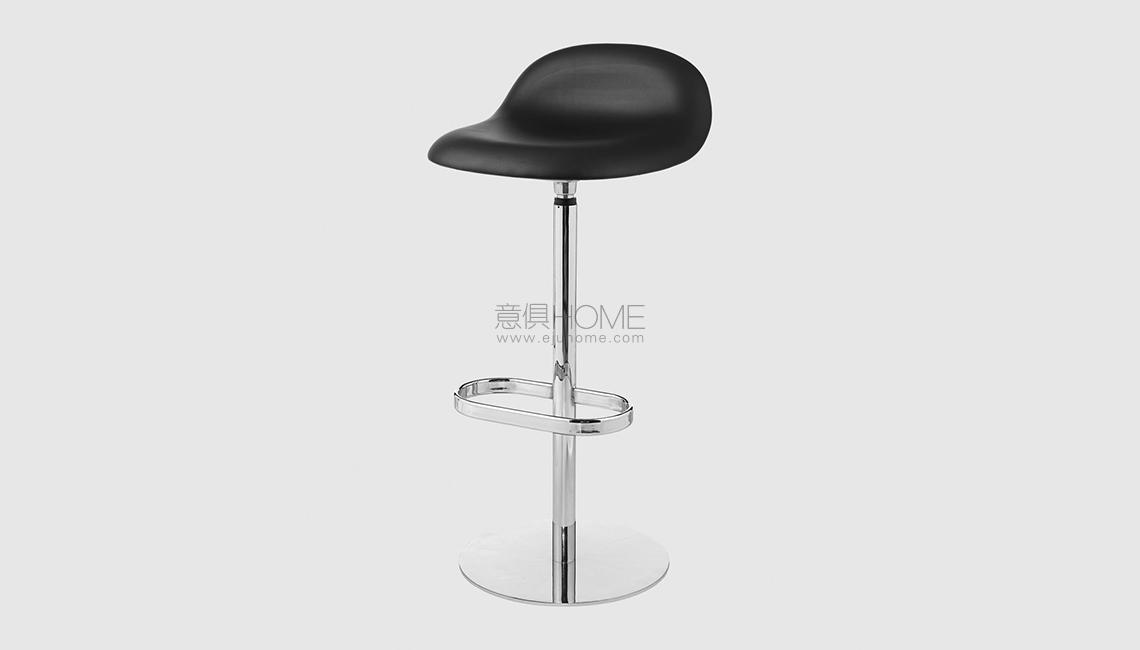 3D Bar Stool - Front Upholstered - 75 cm - Swivel base吧椅