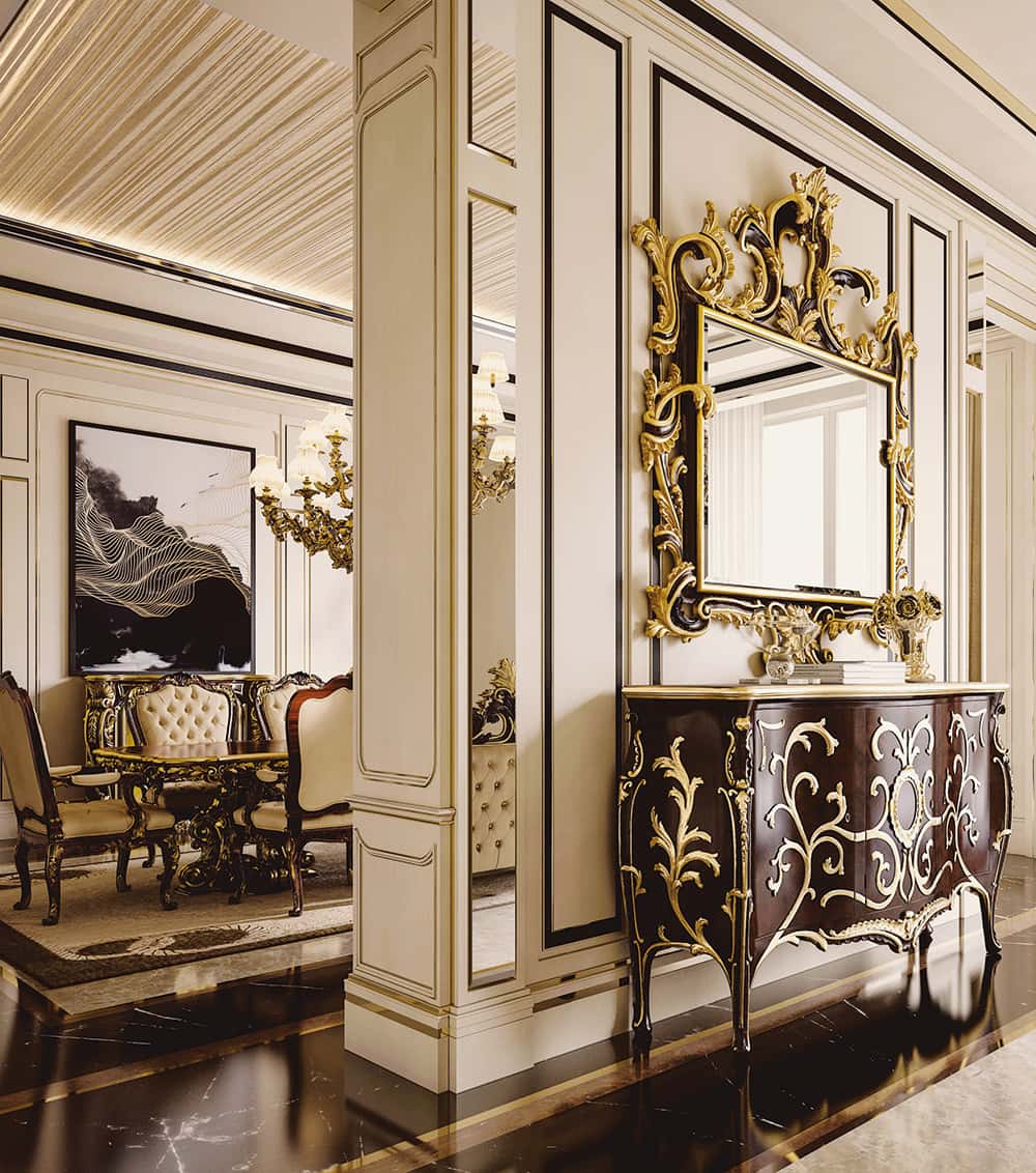 2046 浮雕餐边柜