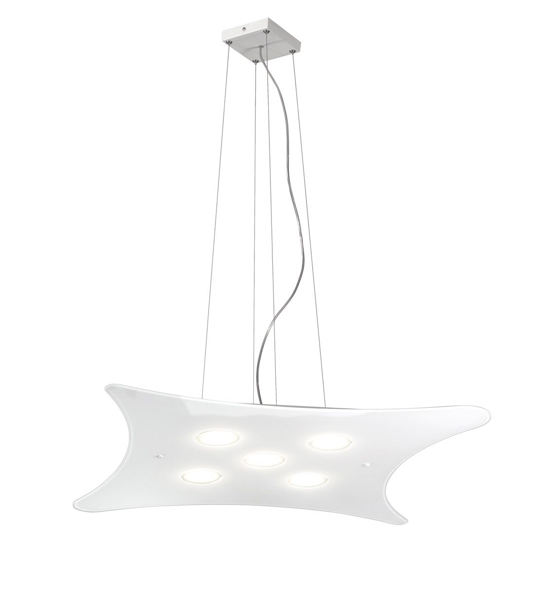 METAL LUX LIGHTMANTA-MANTA SOSPENSIONE 5 LED 吊灯