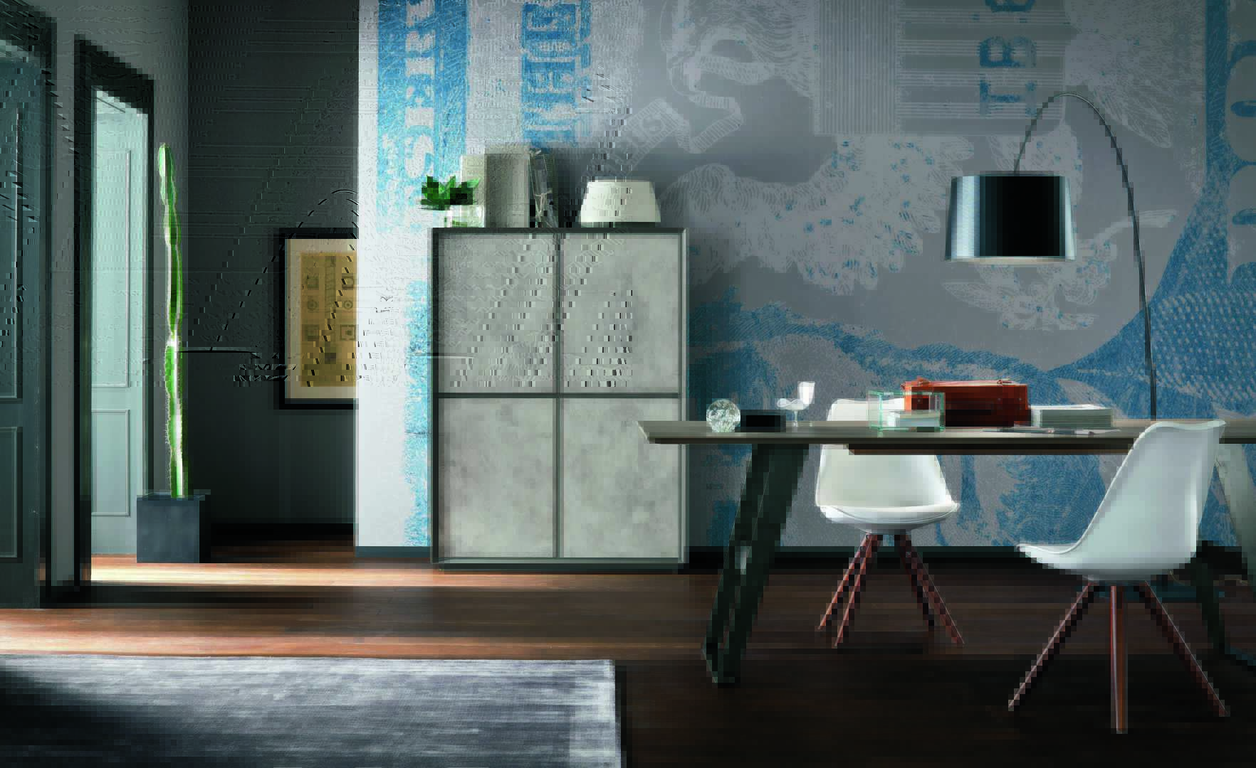 ALTACORTETable Barcellona Grigio Shabby 长餐桌