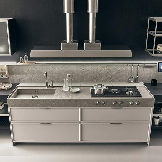 ernestomedaK-LAB 烹饪和清洗双重功能整柜