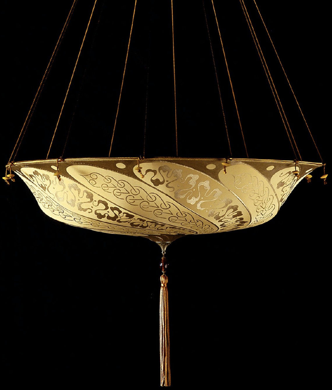 Venetia studiumvScudo Saraceno Serpentine salmon silk lamp 吊灯