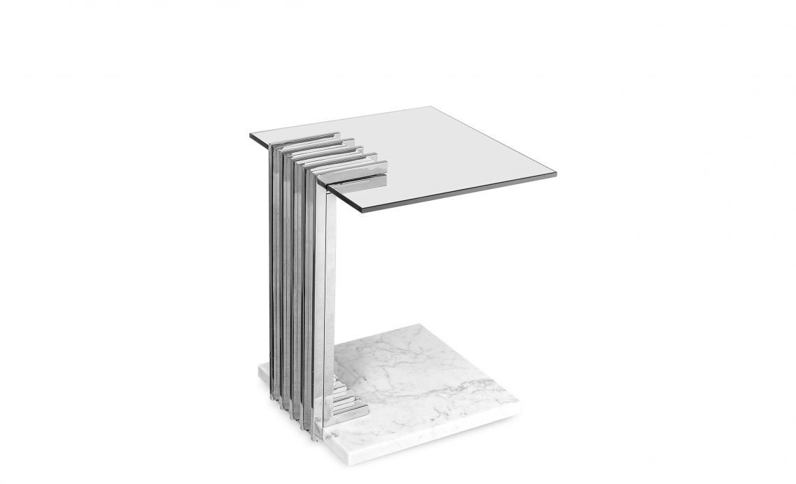 LUXXUVERTIGO GREY SIDE TABLE户外边几