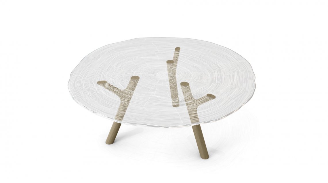 ROCHE BOBOIS,罗奇堡PLEXIWOOD茶几