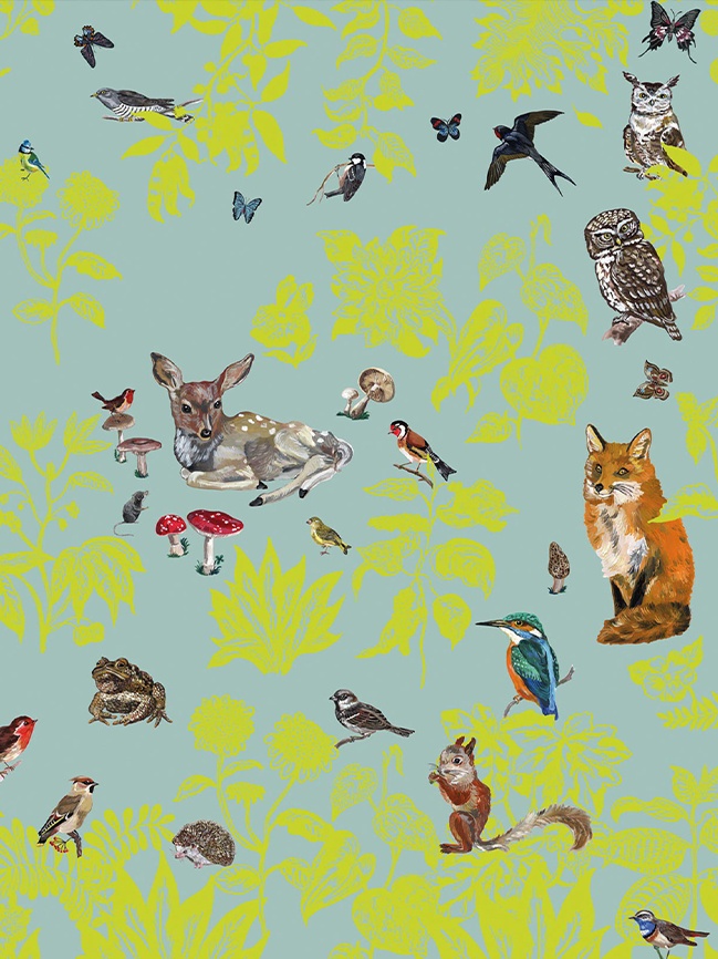 MoustacheFôret Verte wallpaper墙纸