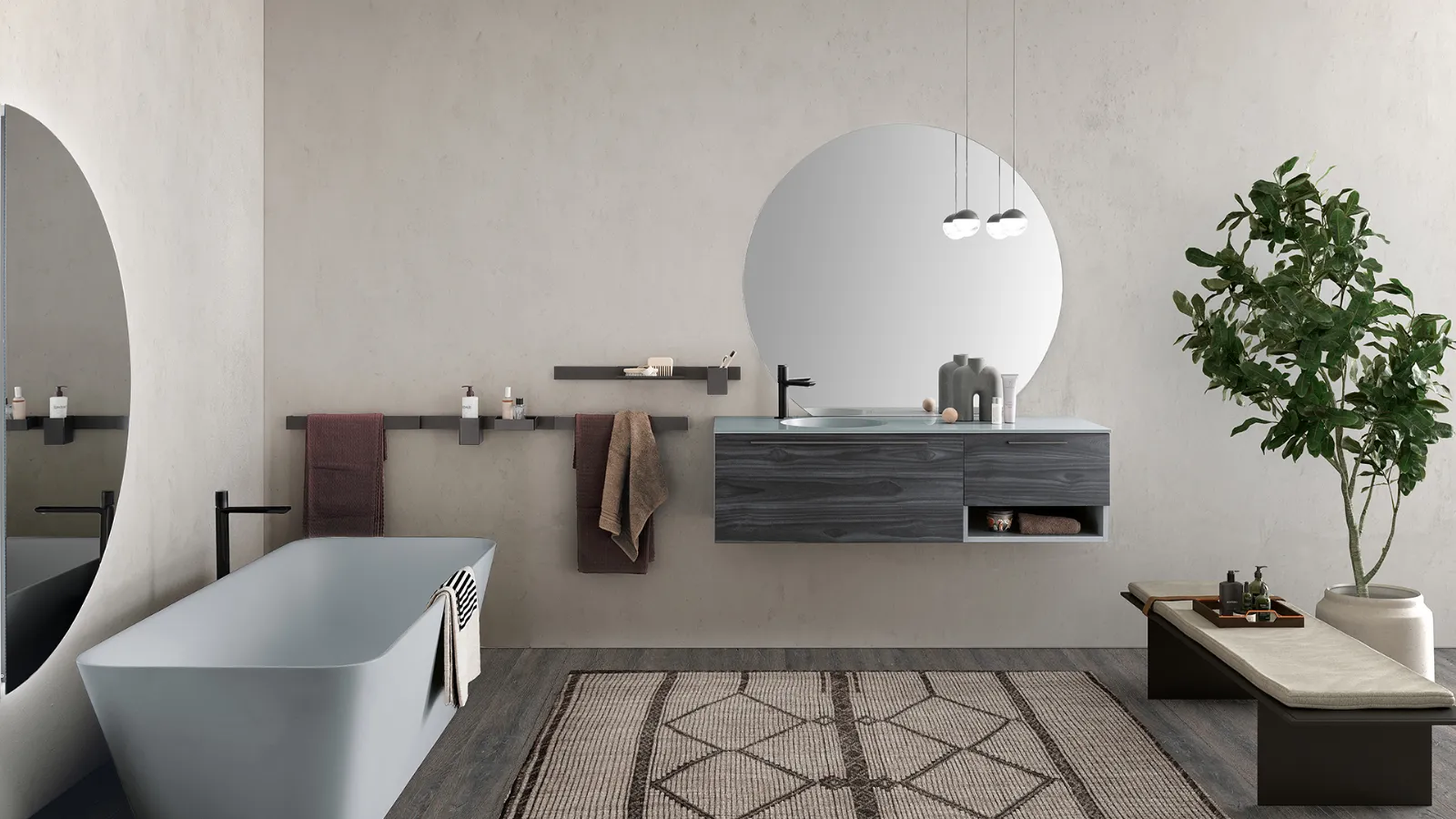 ARCHEDAESSENZE 03现代悬挂式浴室柜