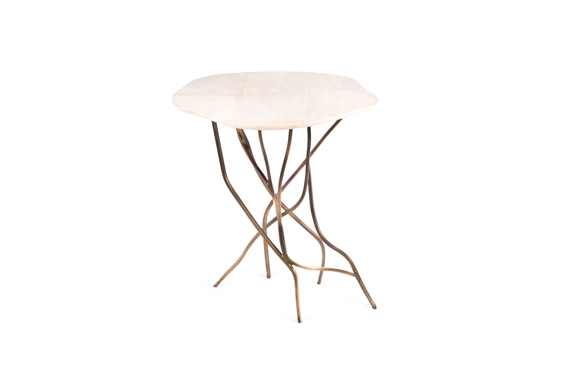 R&Y AugoustiFloating Acacia Side Table Single边几